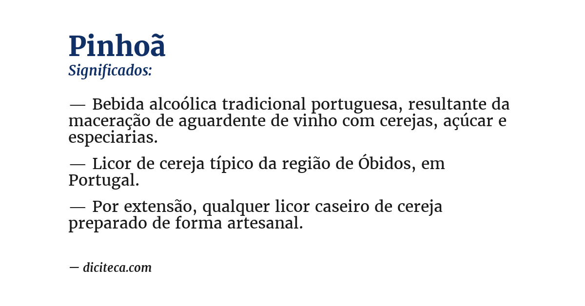 Significado de pinhoã