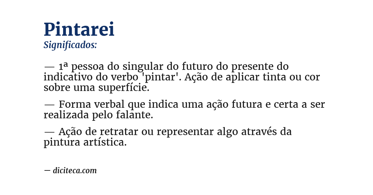 Significado de pintarei