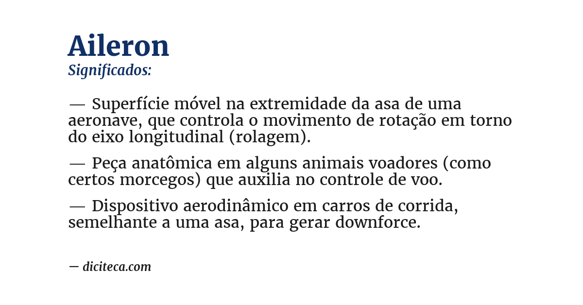 Significado de aileron