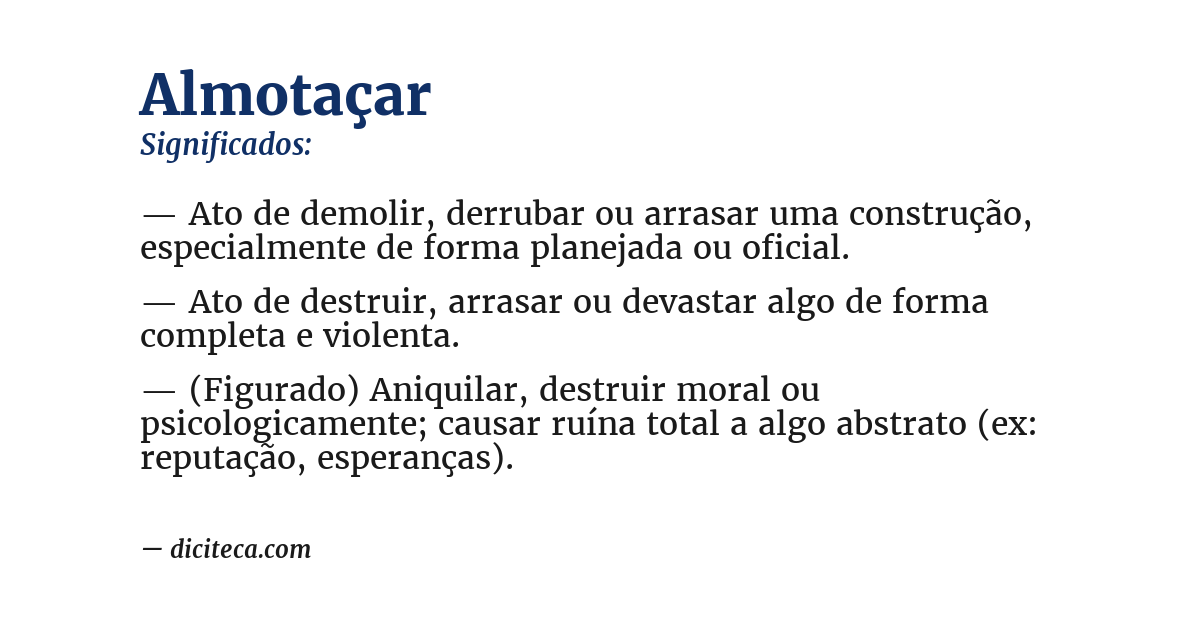 Significado de almotaçar