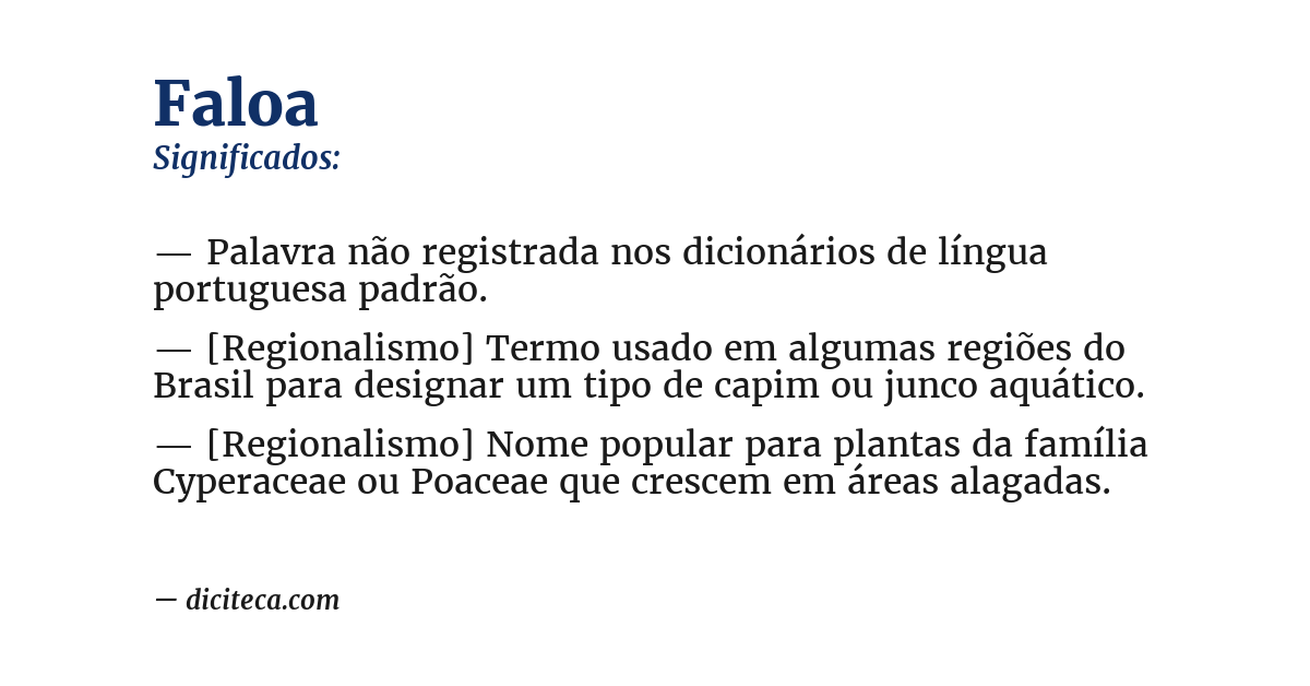 Significado de faloa
