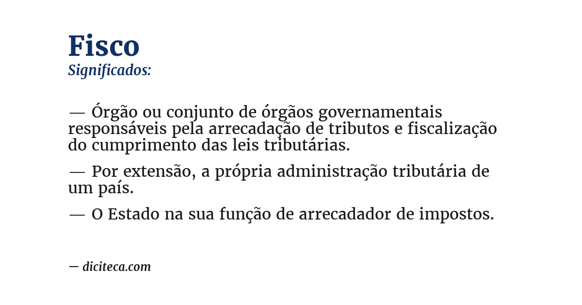 Significado de fisco