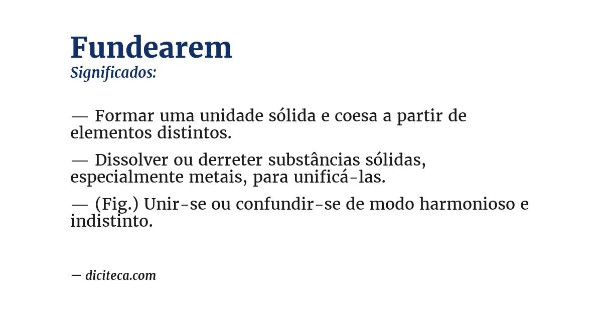 Significado de fundearem