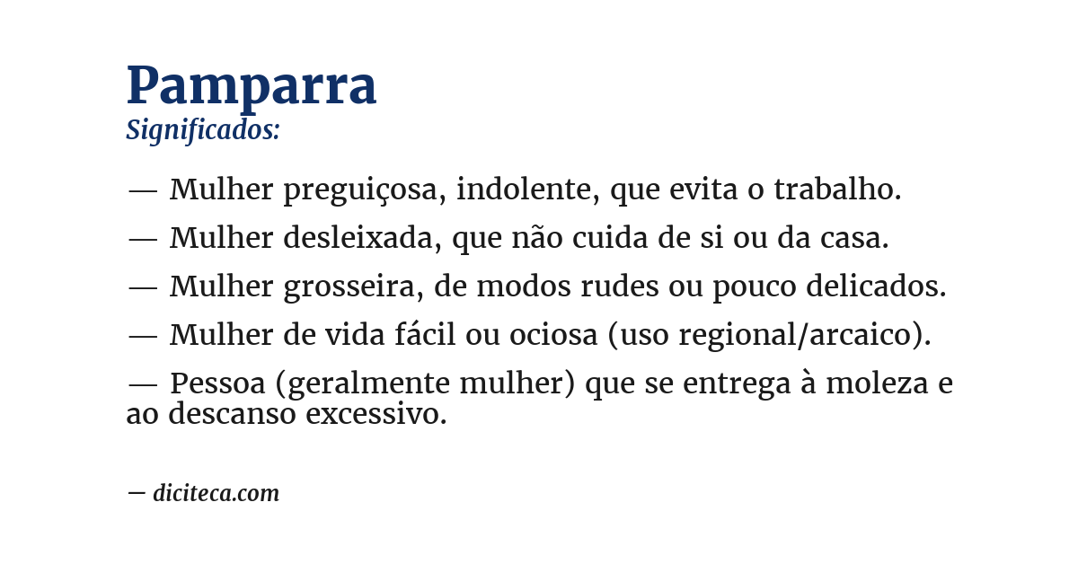 Significado de pamparra