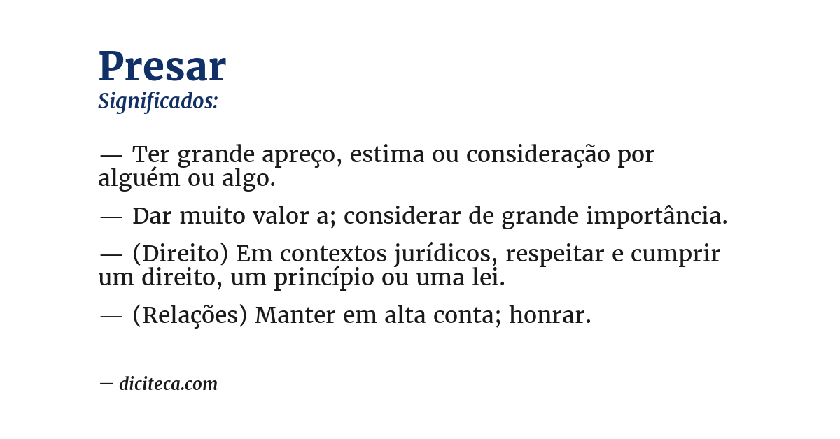 Significado de presar