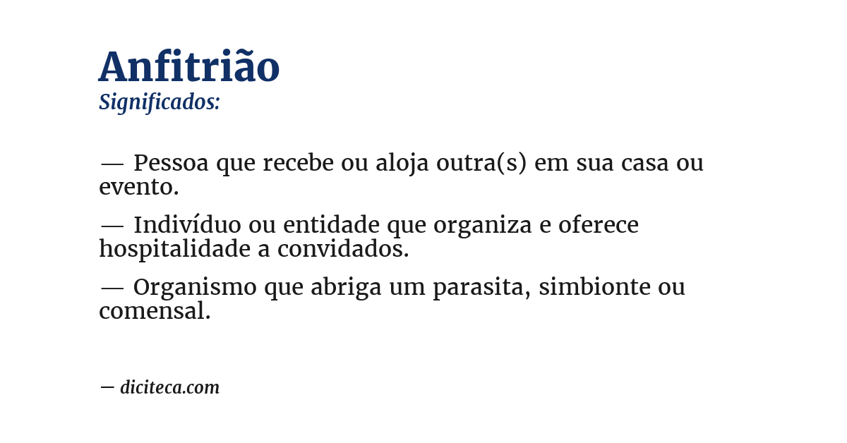 Significado de anfitrião