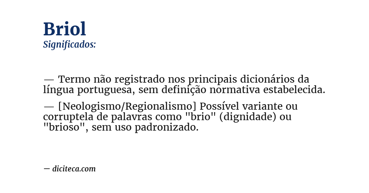 Significado de briol