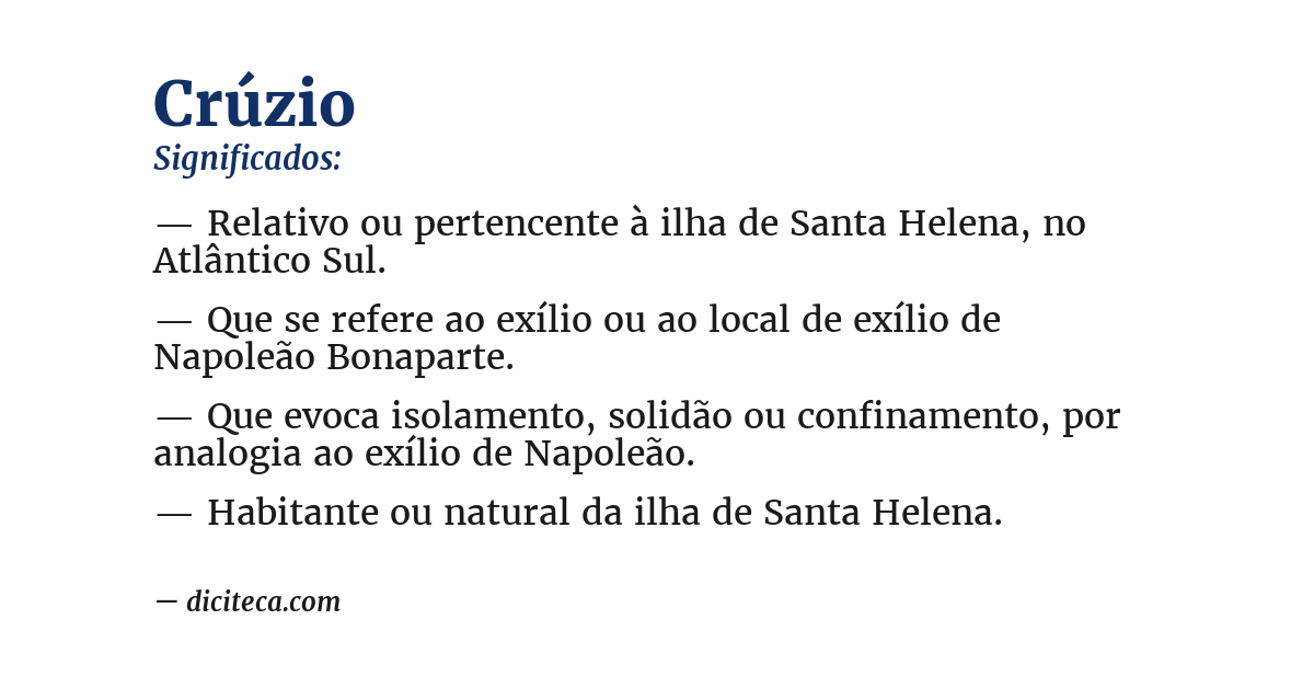 Significado de crúzio
