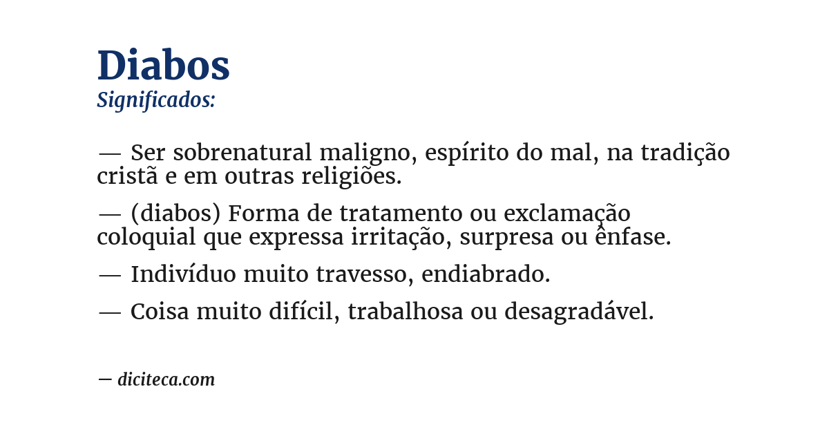 Significado de diabos