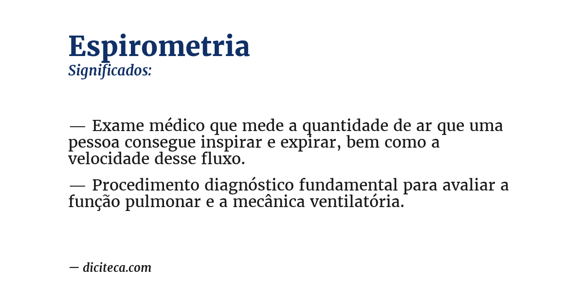 Significado de espirometria