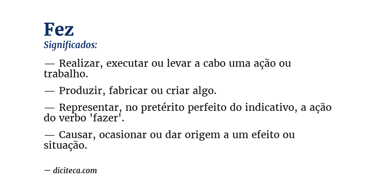 Significado de fez