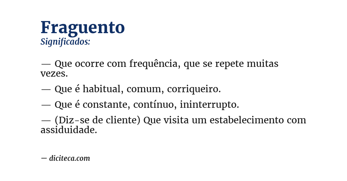 Significado de fraguento