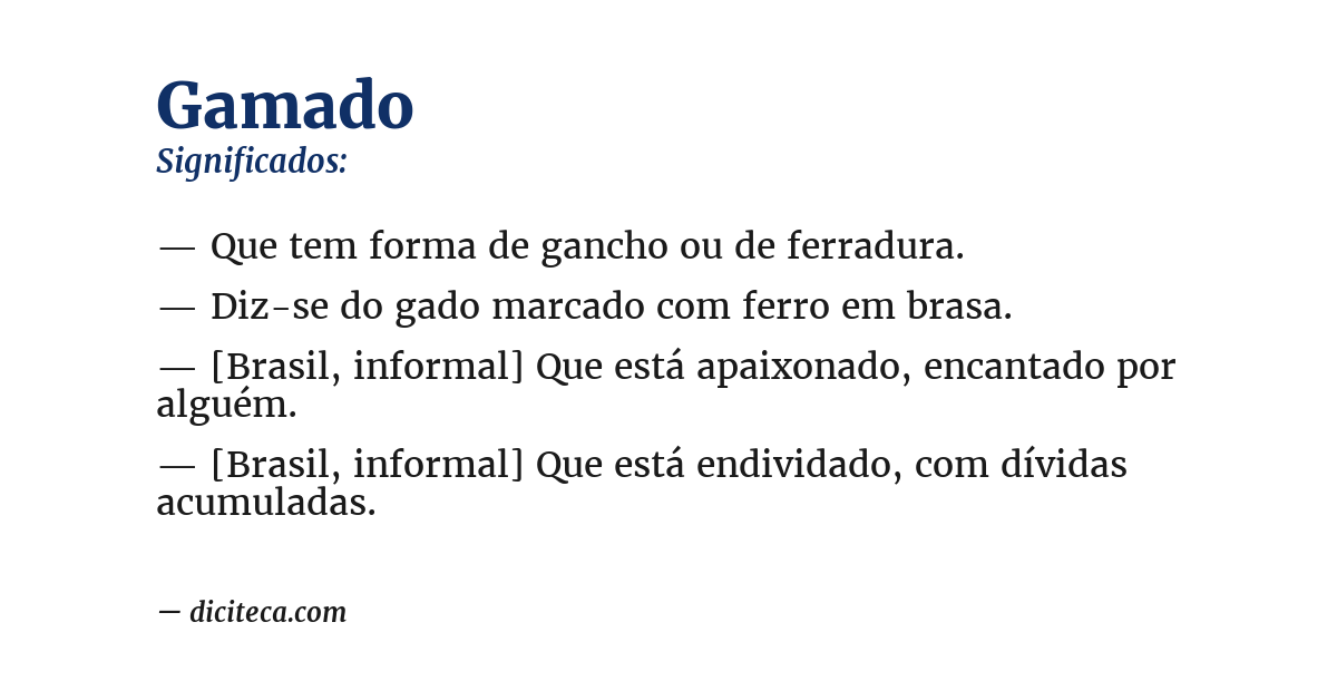 Significado de gamado