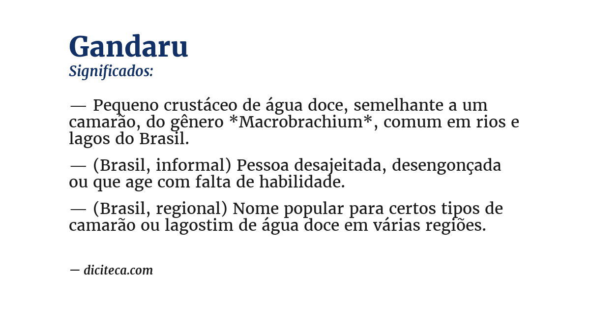 Significado de gandaru