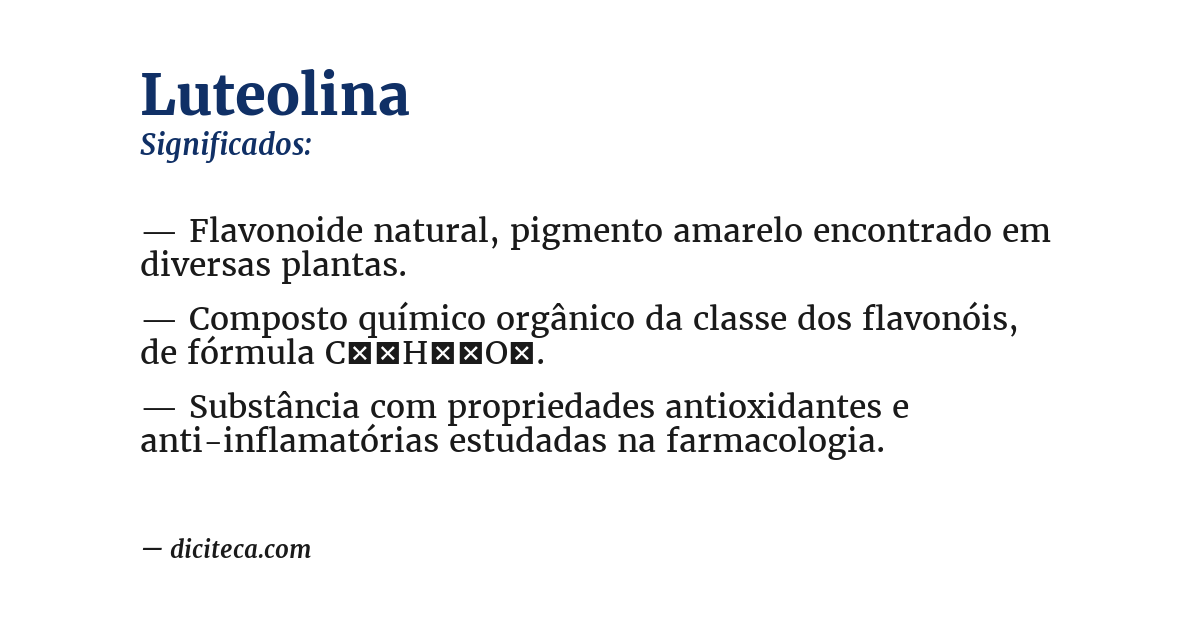 Significado de luteolina