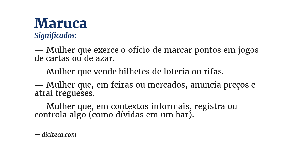 Significado de maruca