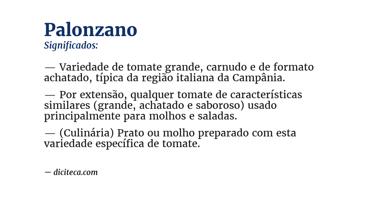 Significado de palonzano