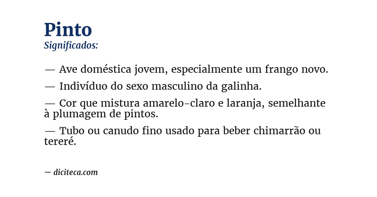 Significado de pinto
