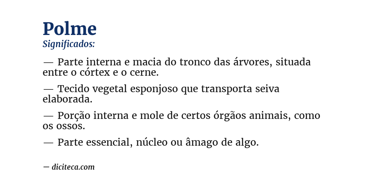 Significado de polme