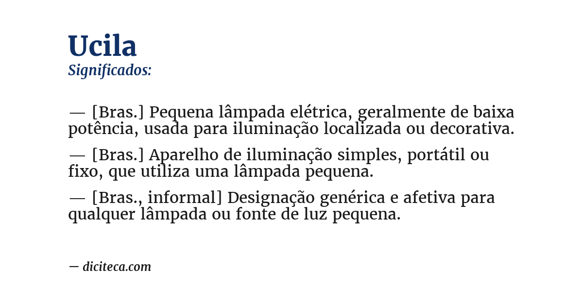 Significado de ucila