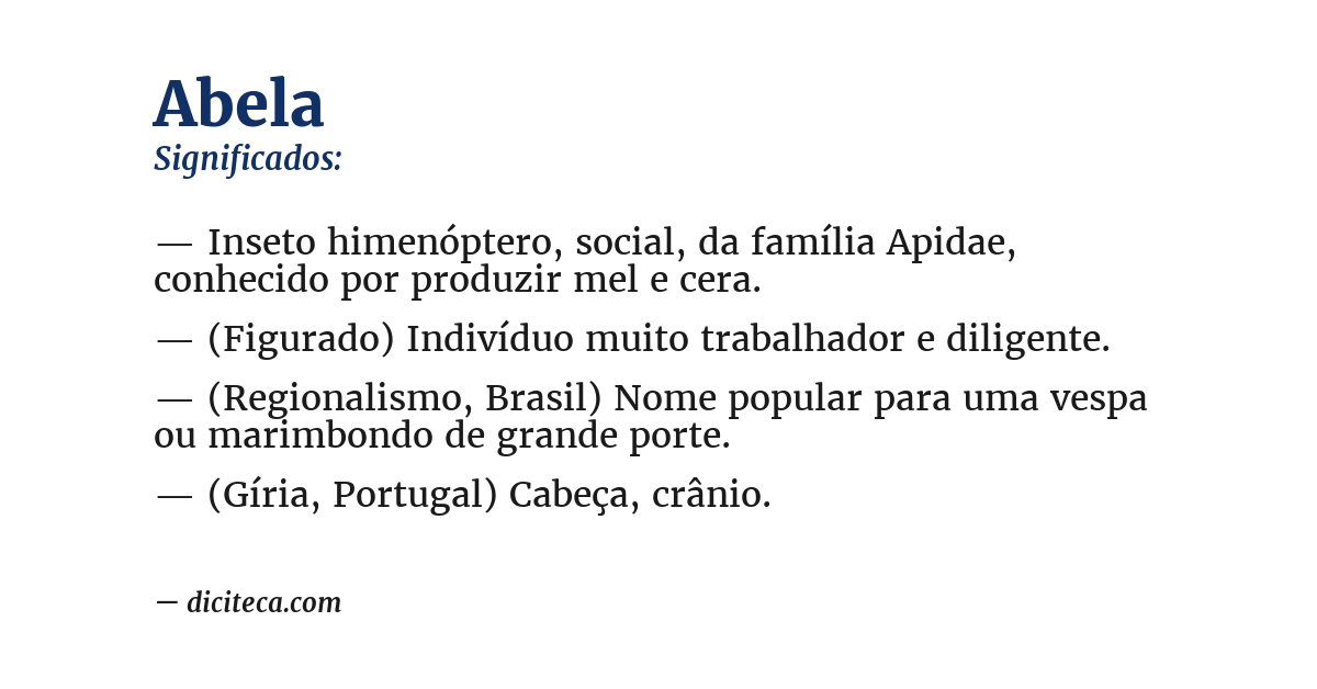 Significado de abela