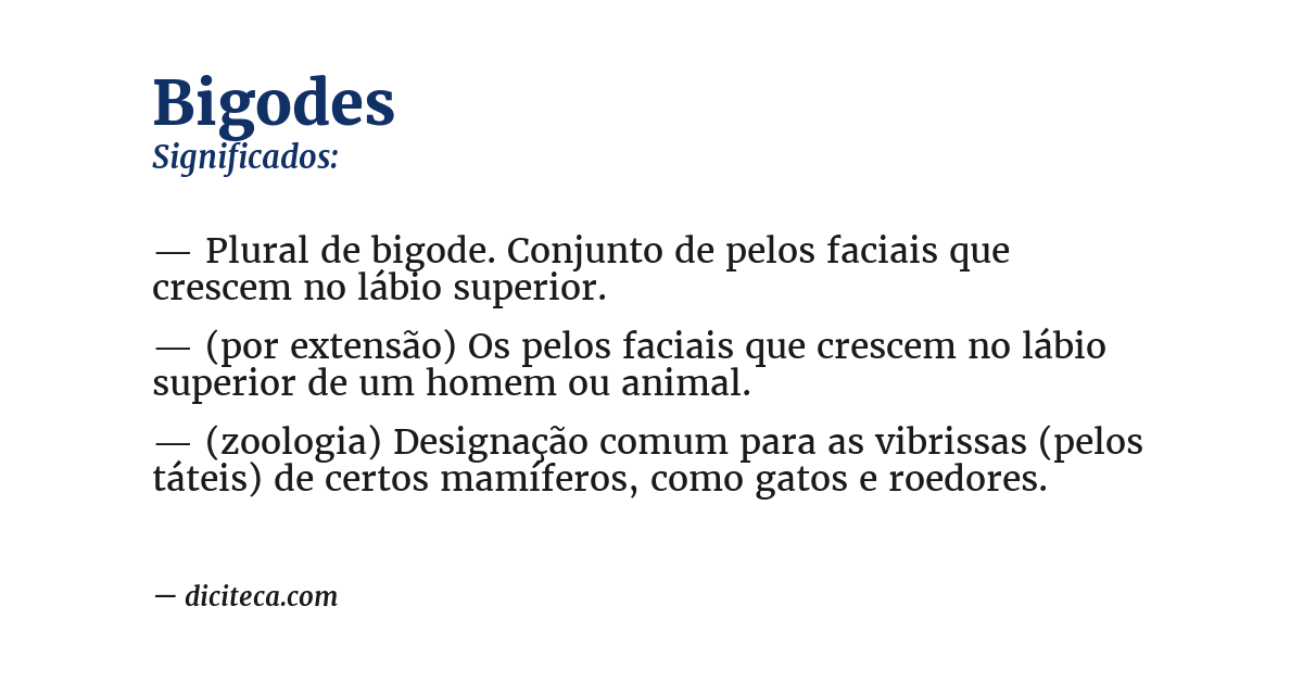 Significado de bigodes