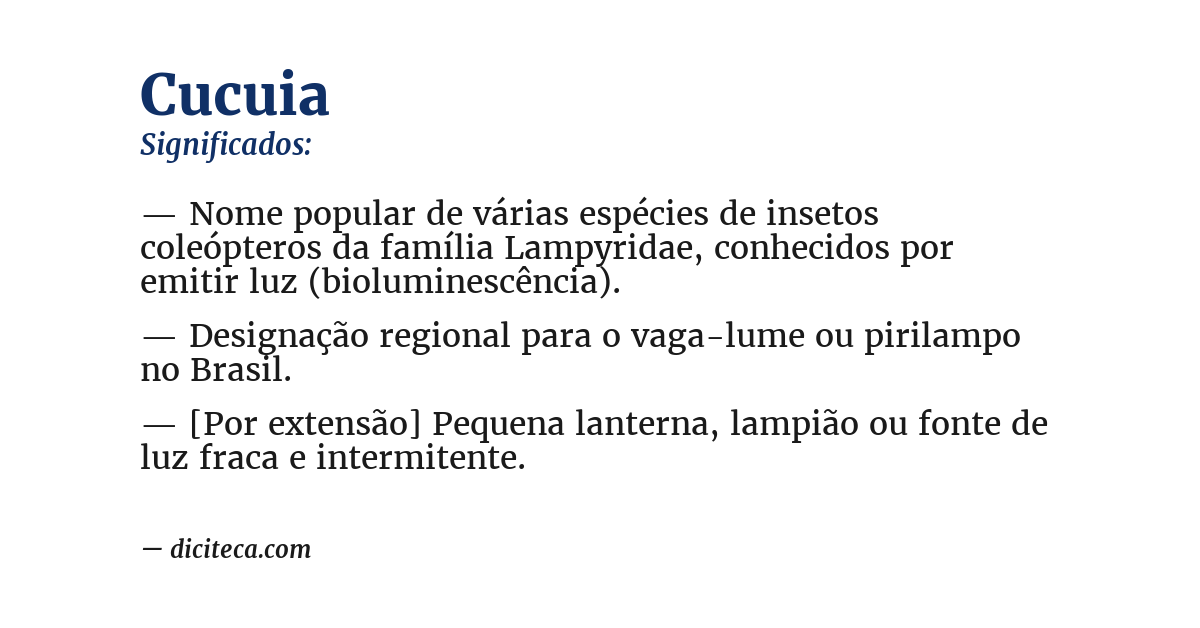 Significado de cucuia