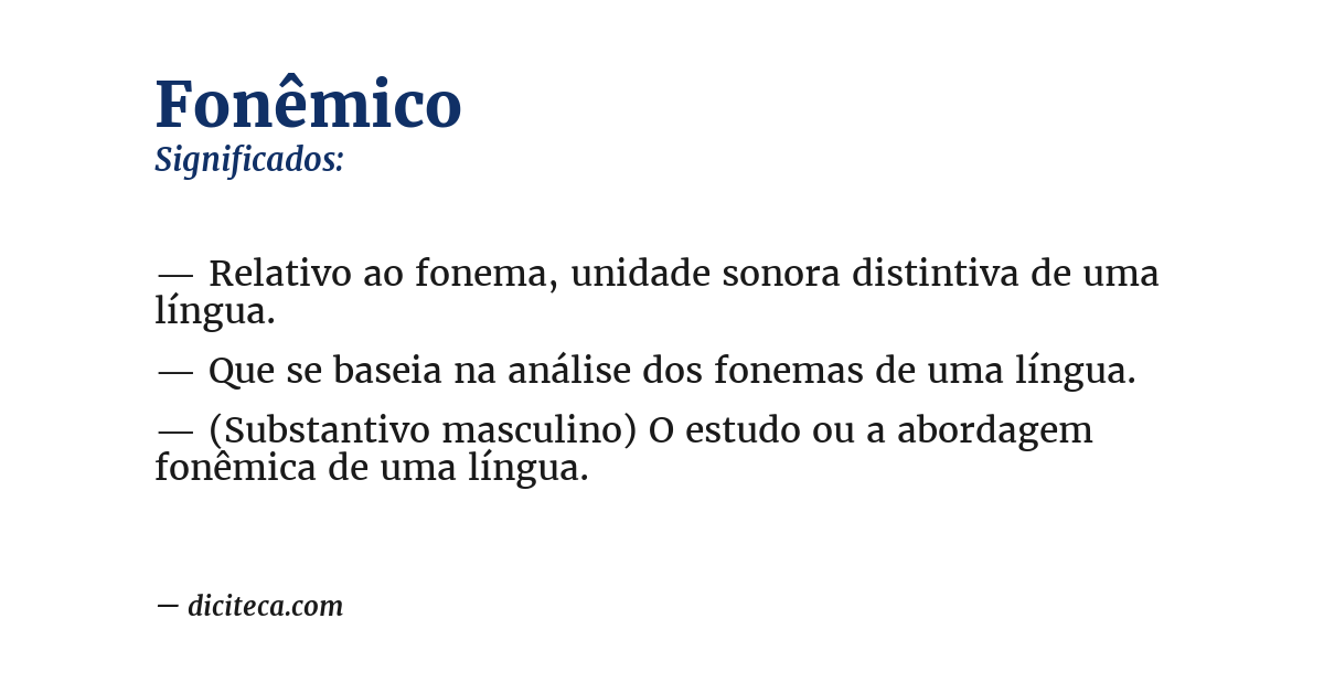 Significado de fonêmico