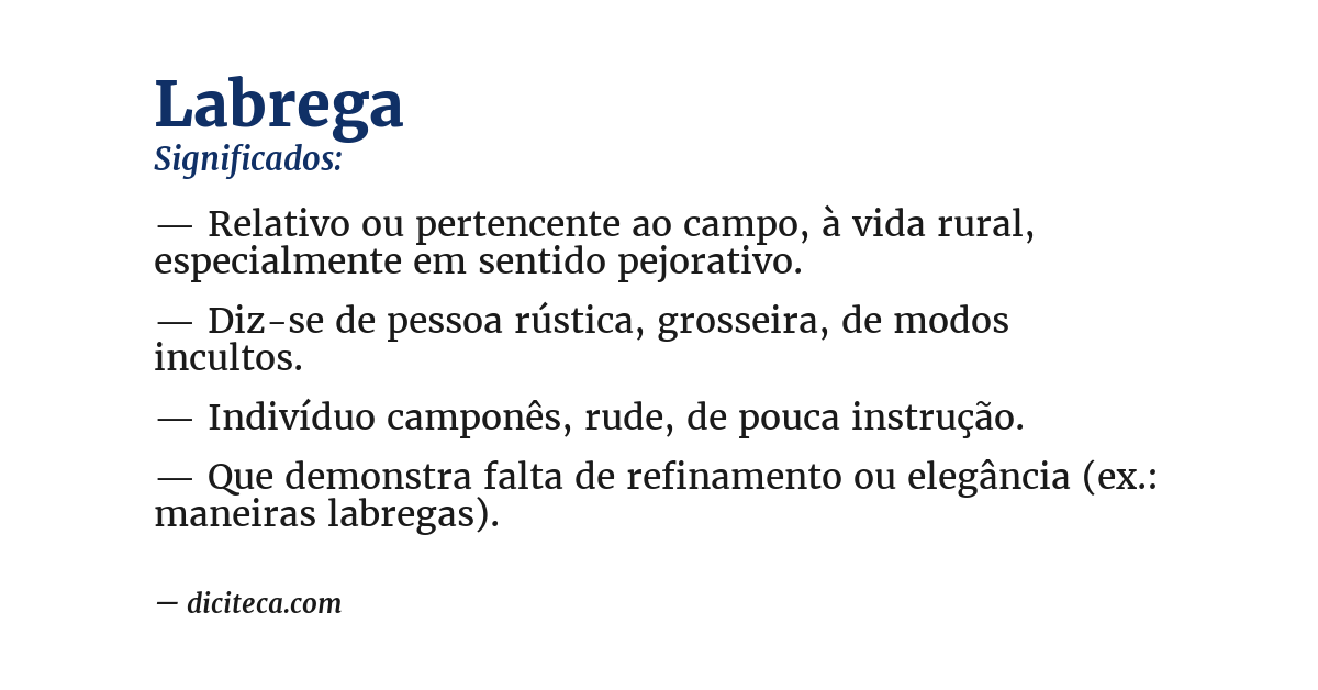 Significado de labrega