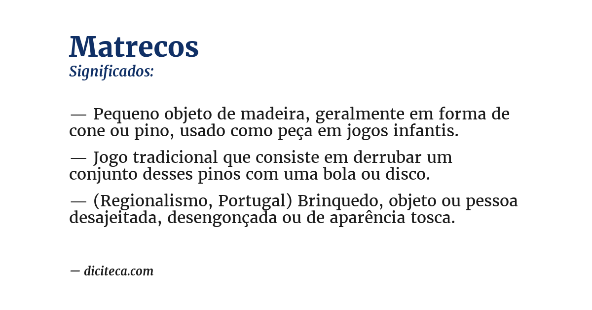 Significado de matrecos