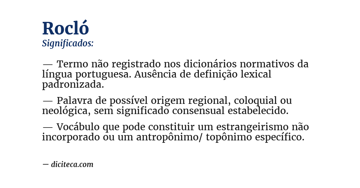 Significado de rocló