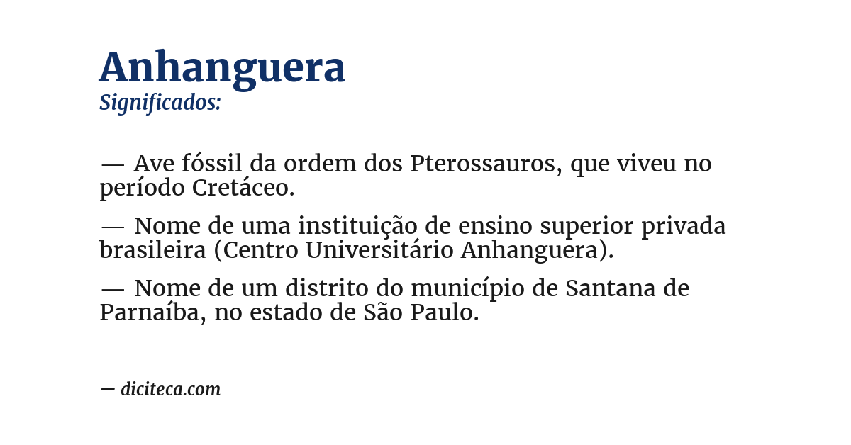 Significado de anhanguera