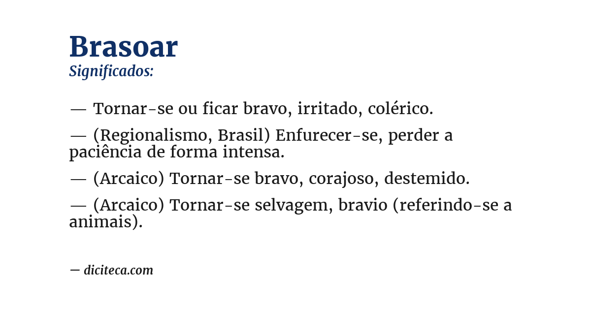 Significado de brasoar