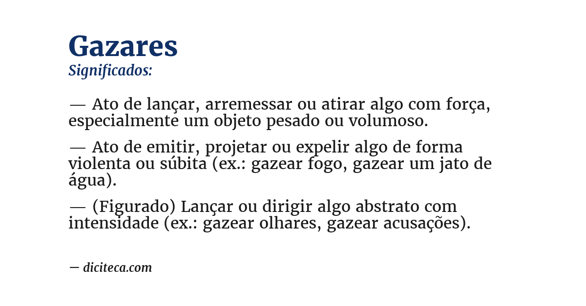 Significado de gazares