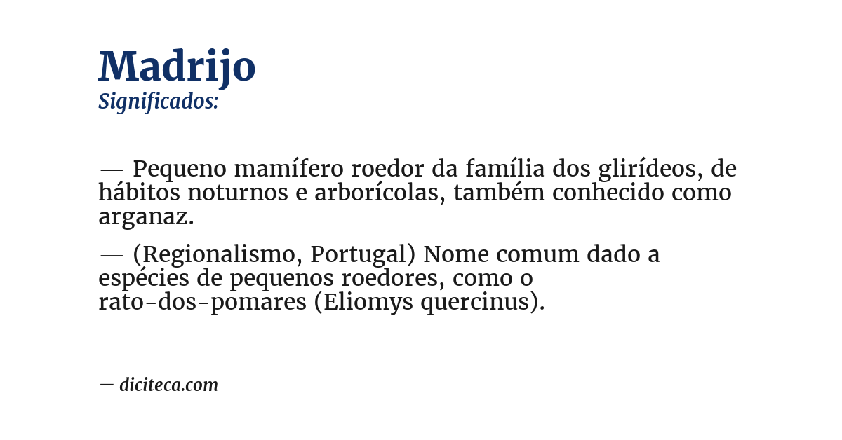 Significado de madrijo