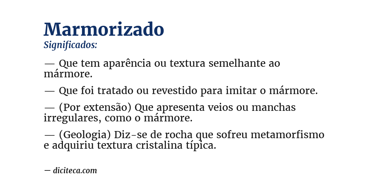 Significado de marmorizado