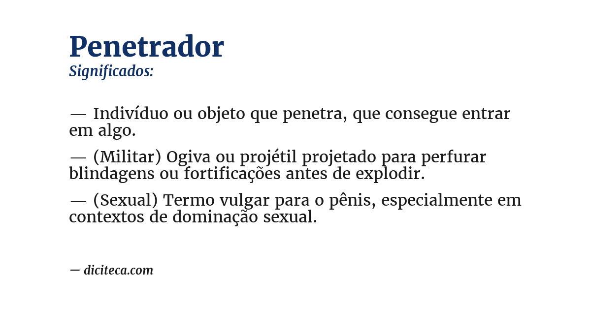 Significado de penetrador
