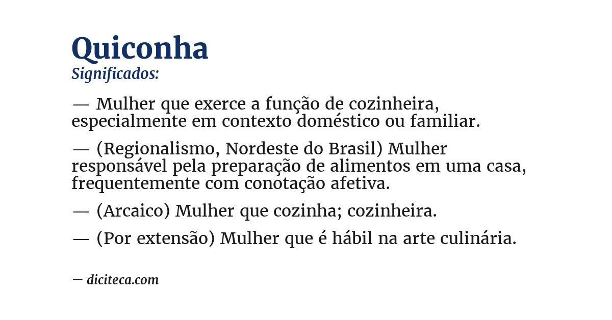 Significado de quiconha
