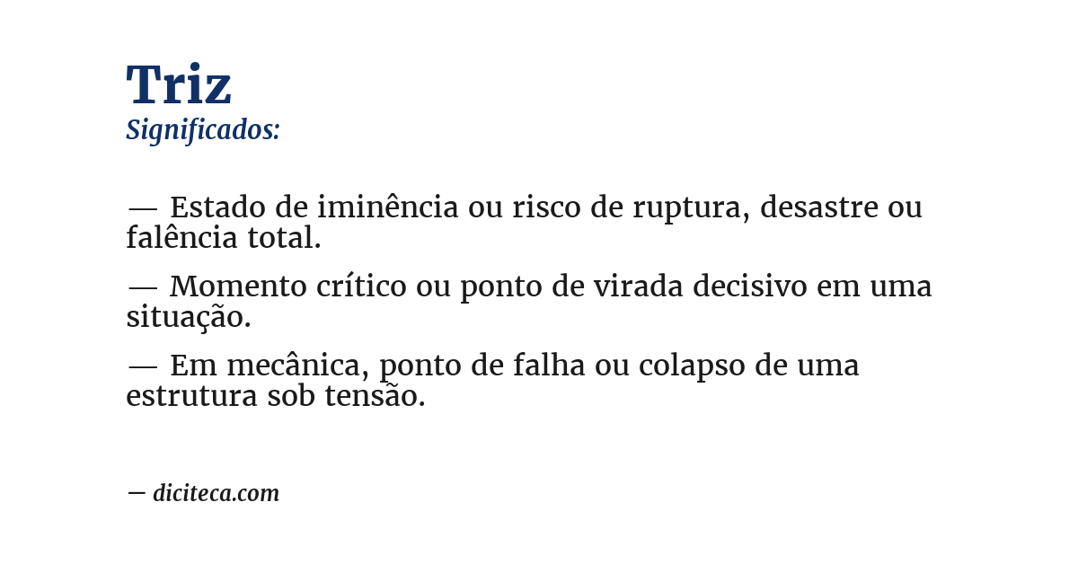 Significado de triz