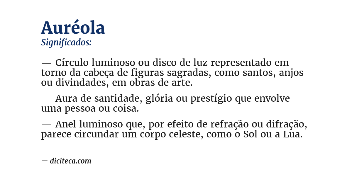 Significado de auréola