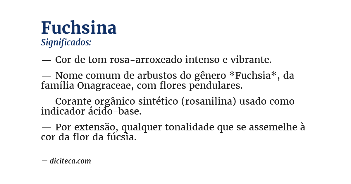 Significado de fuchsina