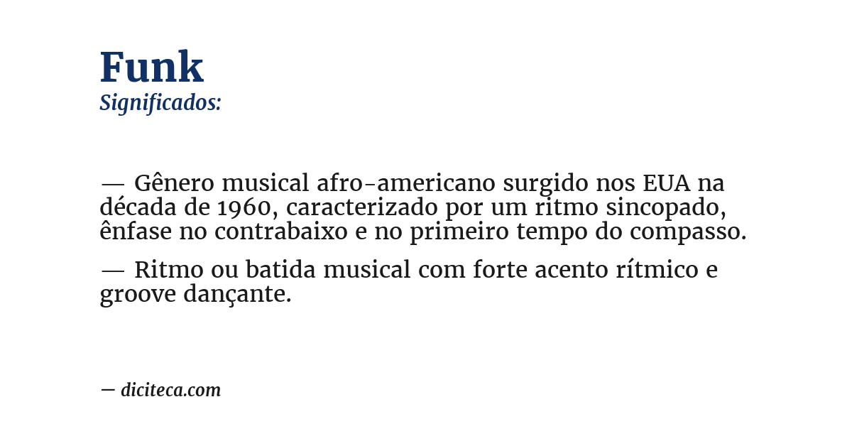 Significado de funk
