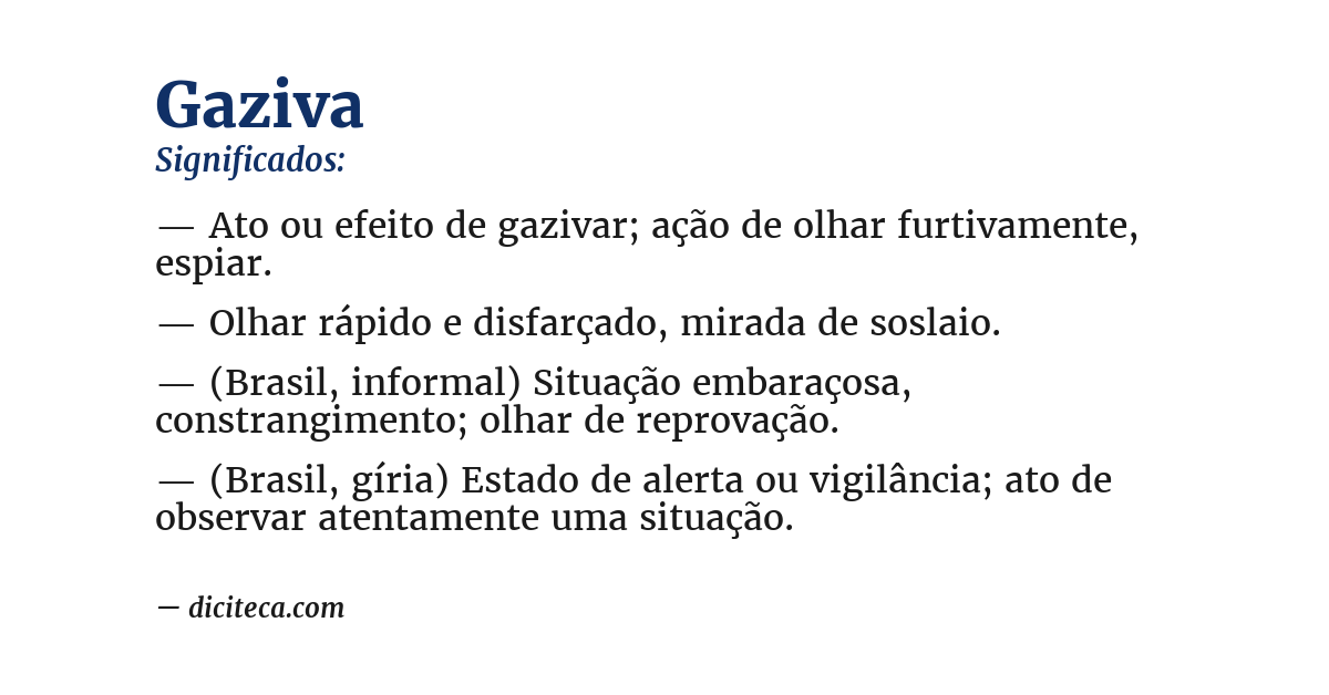 Significado de gaziva