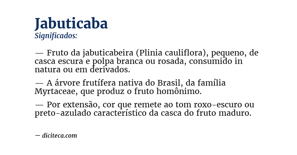 Significado de jabuticaba