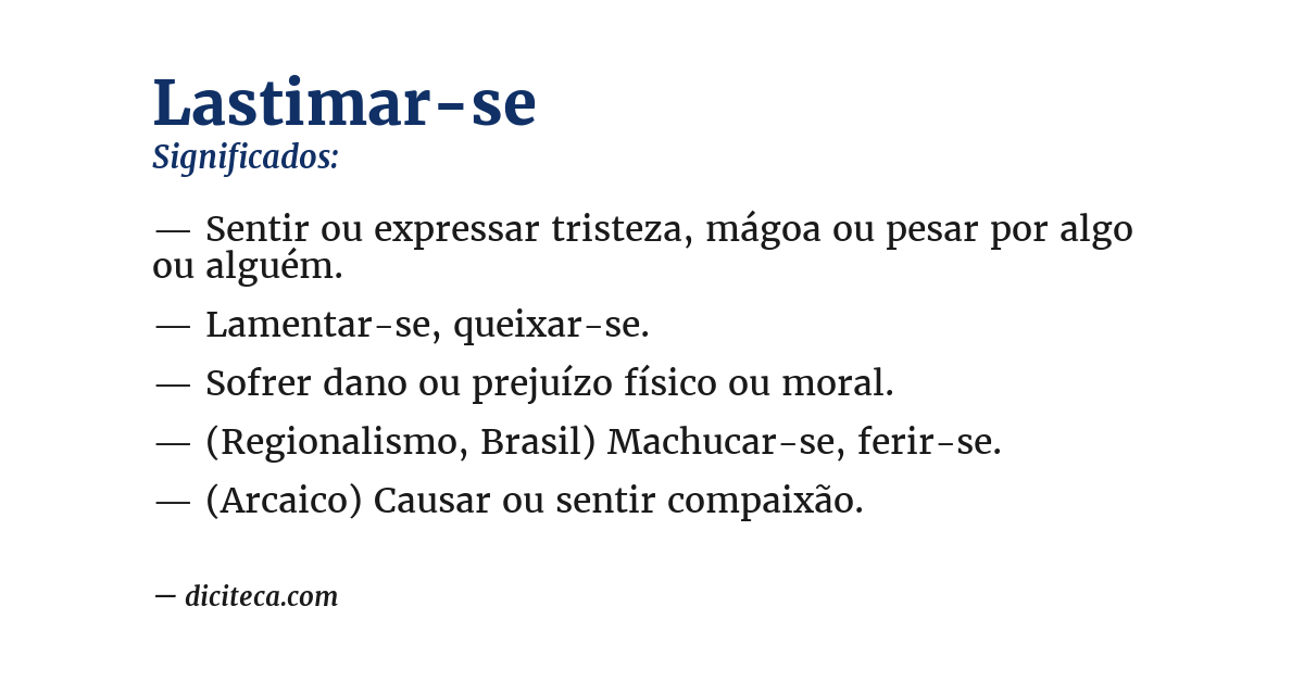 Significado de lastimar-se