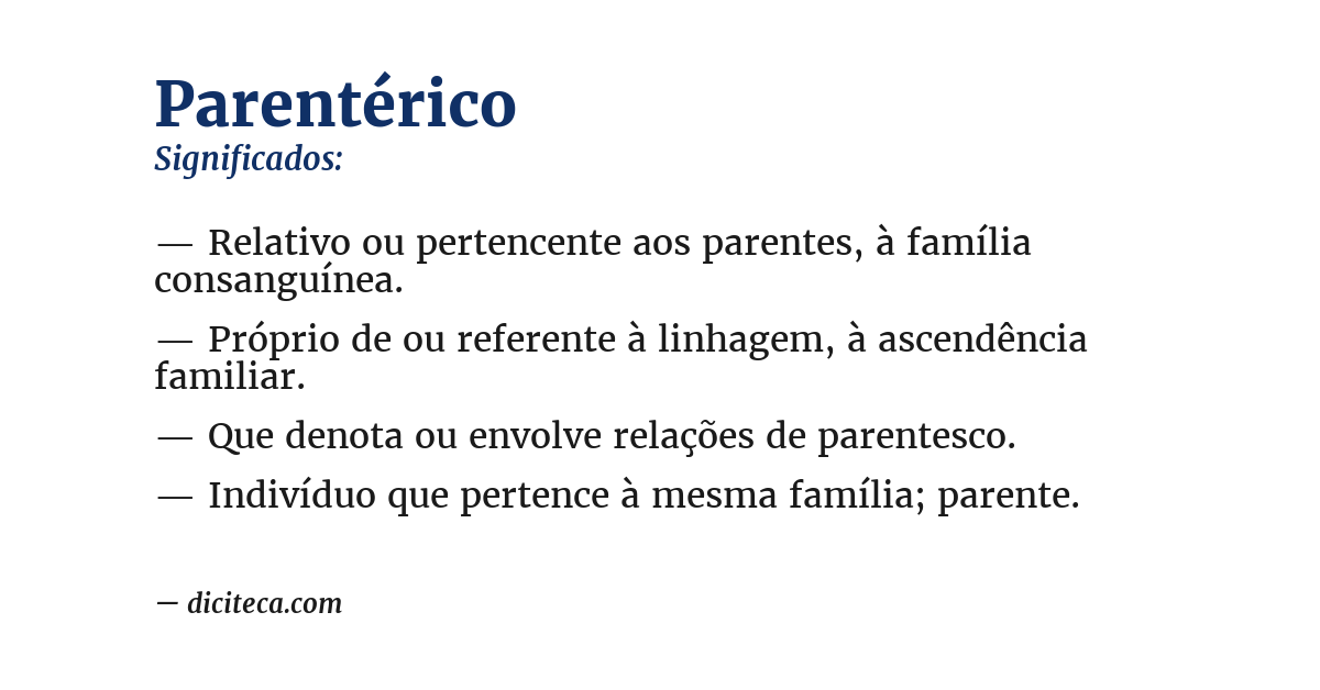 Significado de parentérico