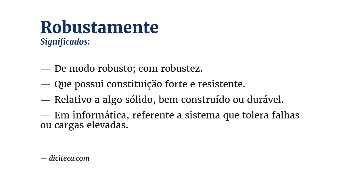 Significado de robustamente