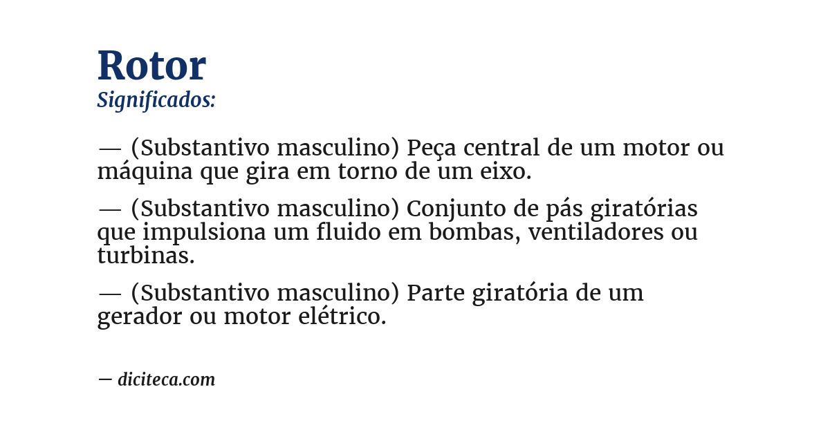 Significado de rotor