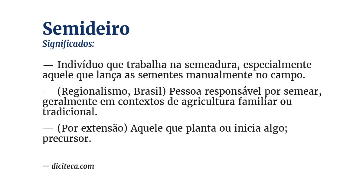 Significado de semideiro