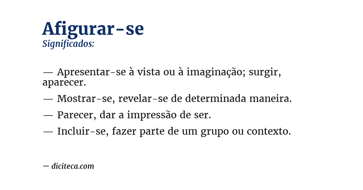 Significado de afigurar-se